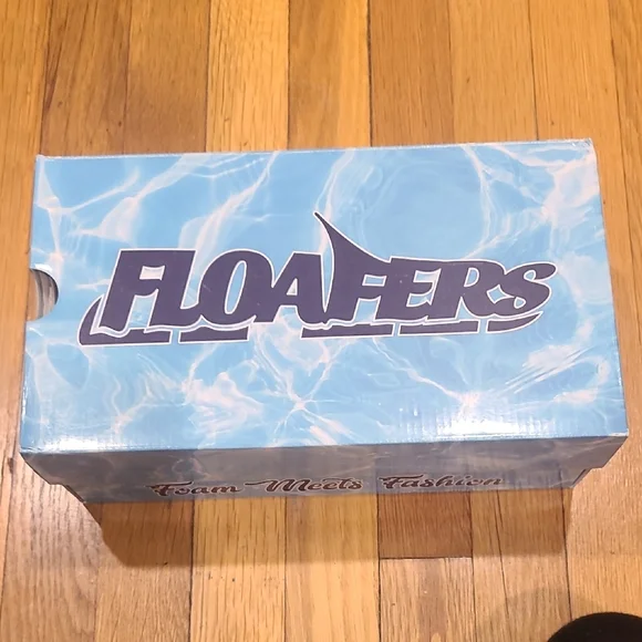 Floafers-Men's Water Shoes - Brown With Gold Accent. - Picture 8 of 9